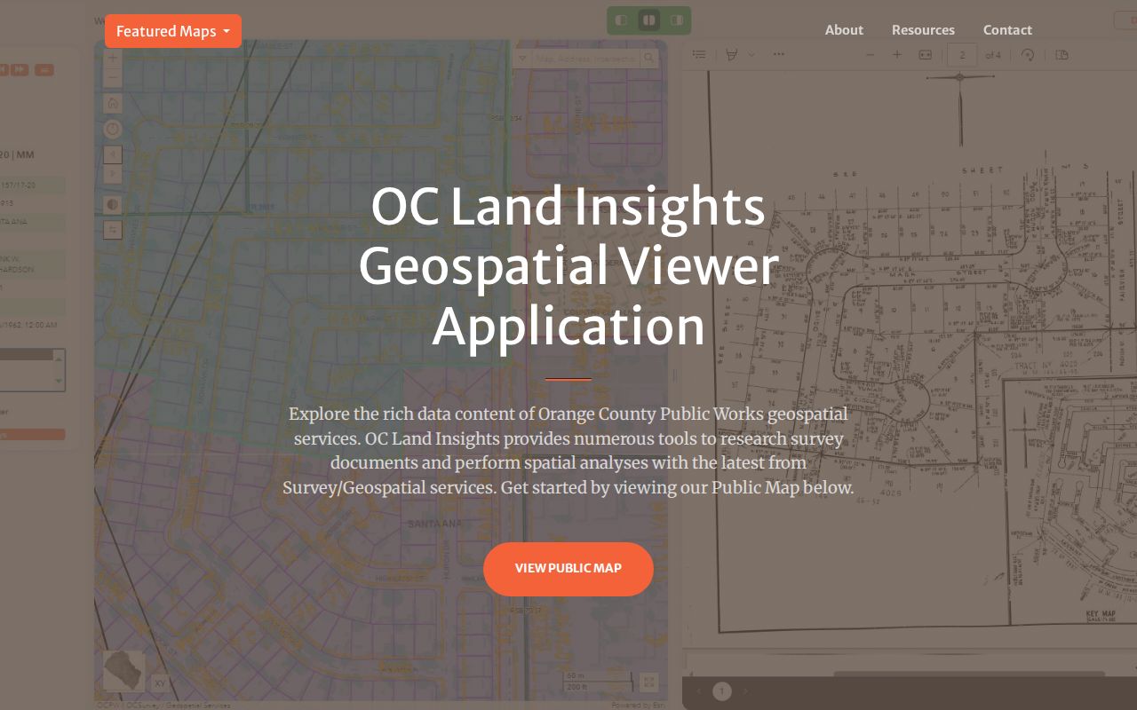 Orange County people search map in OC Land Insights